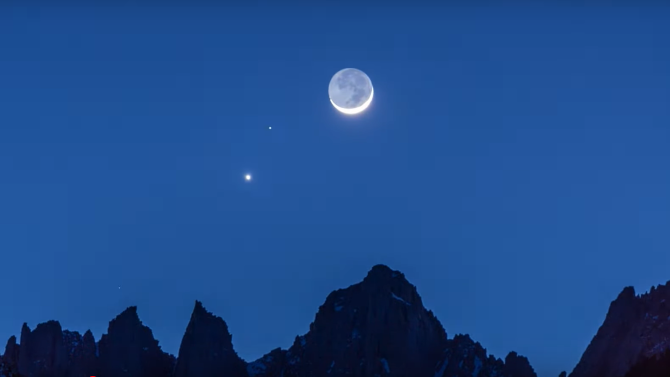 Vênus no céu noturno