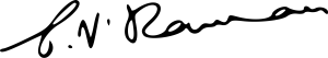 Assinatura de Venkata Raman
