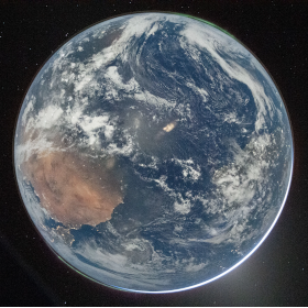 Foto noturna da Terra